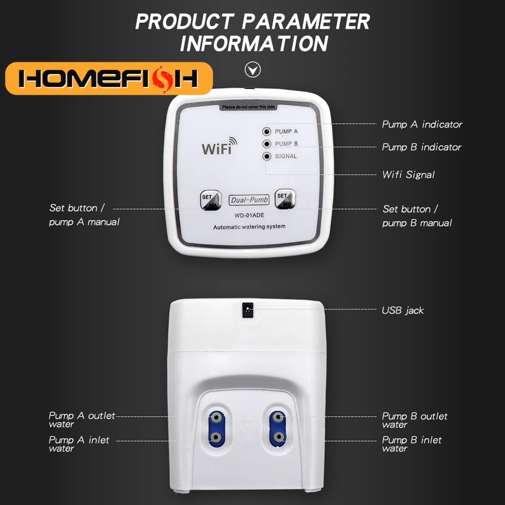 Smart Garden Click And Grow - Perangkat Penyiraman Cerdas WIFI Pompa Ganda