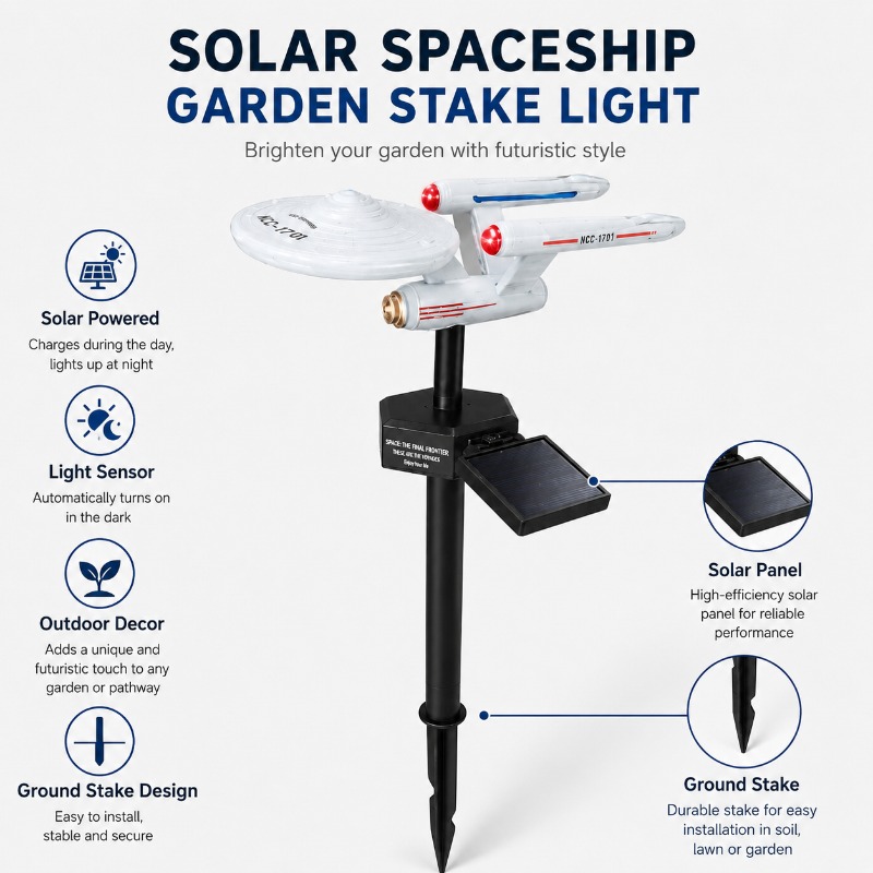 Smart Garden Lighting System - Lampu Taman Tenaga Surya Star Trek