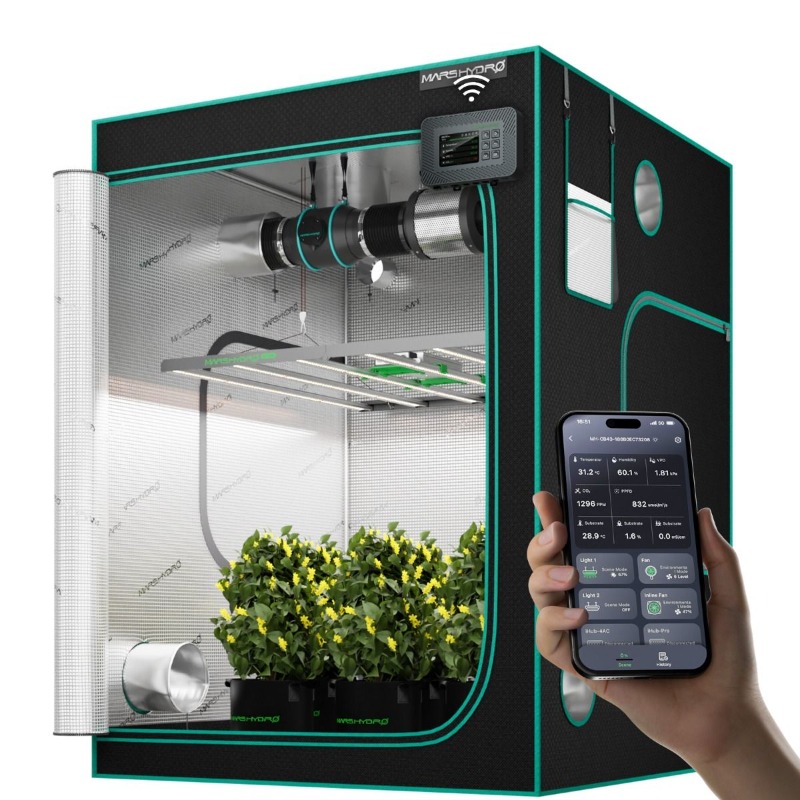 Grow Tent Complete Kit - Kit Lampu Tumbuh Spektrum Penuh FC4800