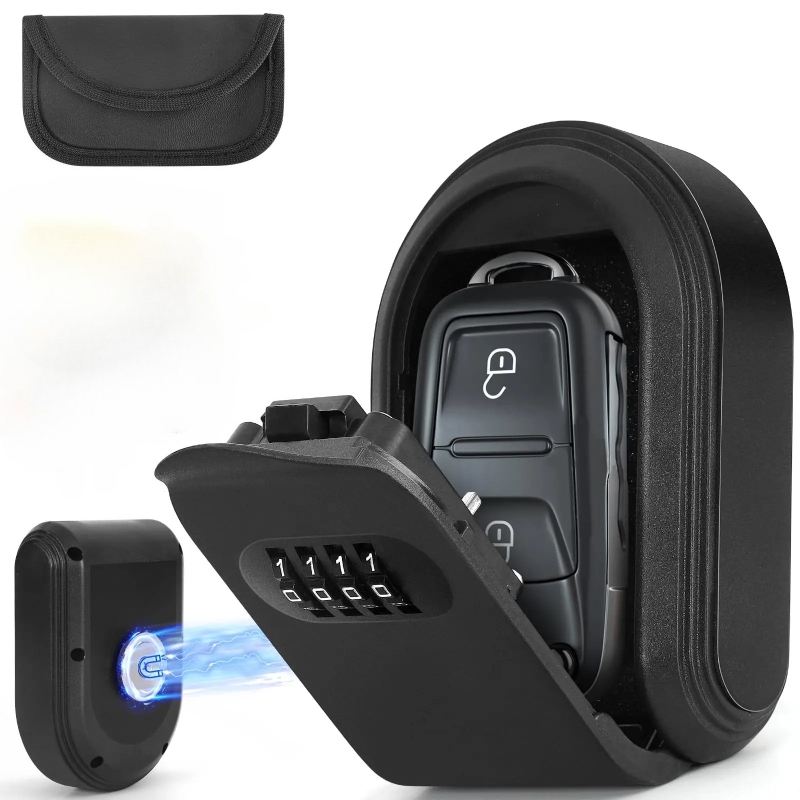 Smart Garden Gate Lock - 1PCS Kotak Penyimpan Kunci Magnetik di