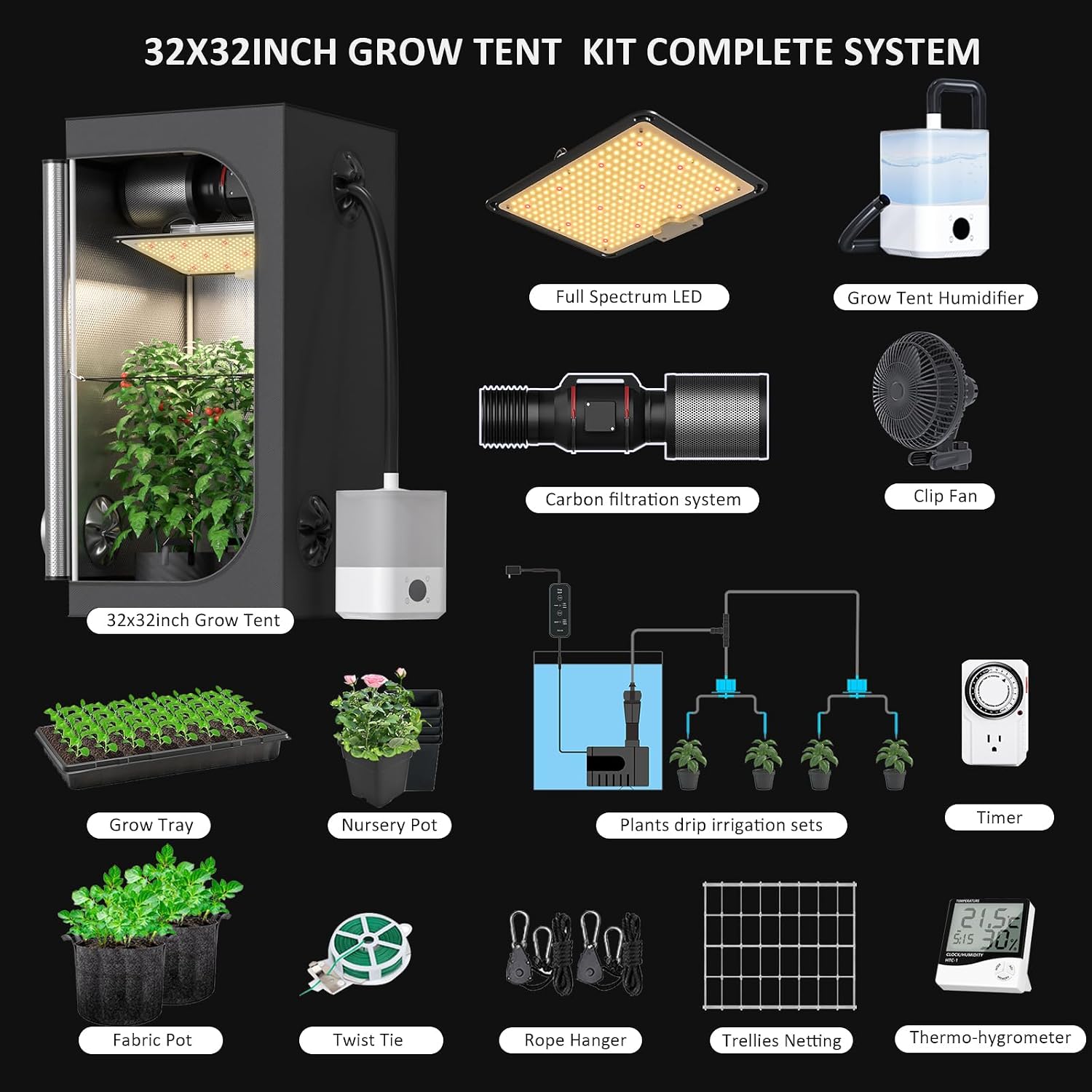 Kit Lengkap Tenda Tanam Otomat - Grow Tent Complete Kit ulasan dan harga