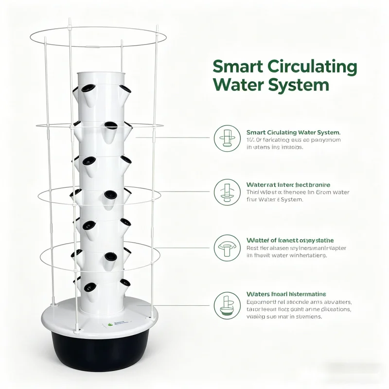 Menara Hidroponik Vertikal Spa - Smart Garden Vertical Planter ulasan dan harga