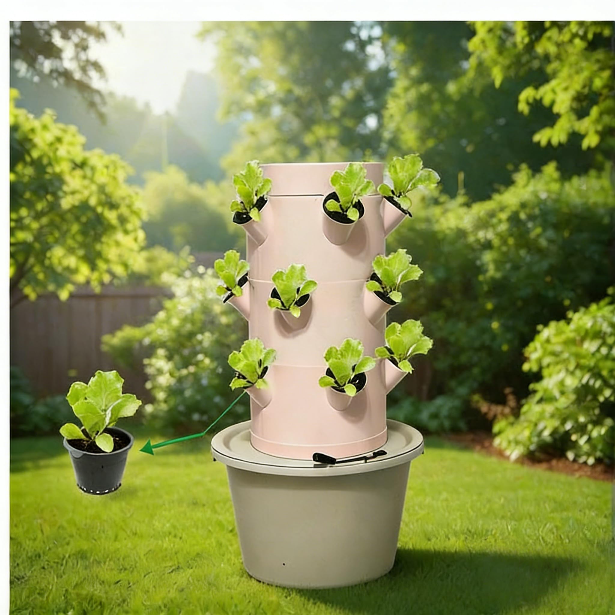 Sistem Penanaman Hidroponik Ve - Smart Garden Vertical Planter ulasan dan harga