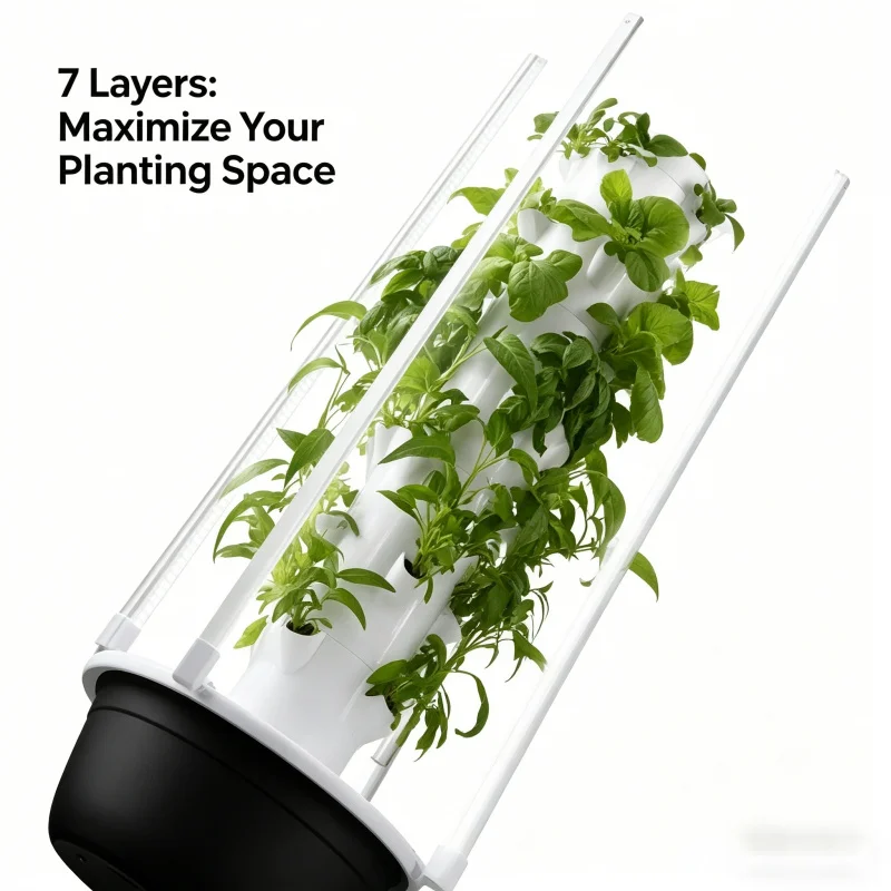 Spacetree 7 Lapisan Kebun Hidr - Smart Garden Vertical Planter ulasan dan harga