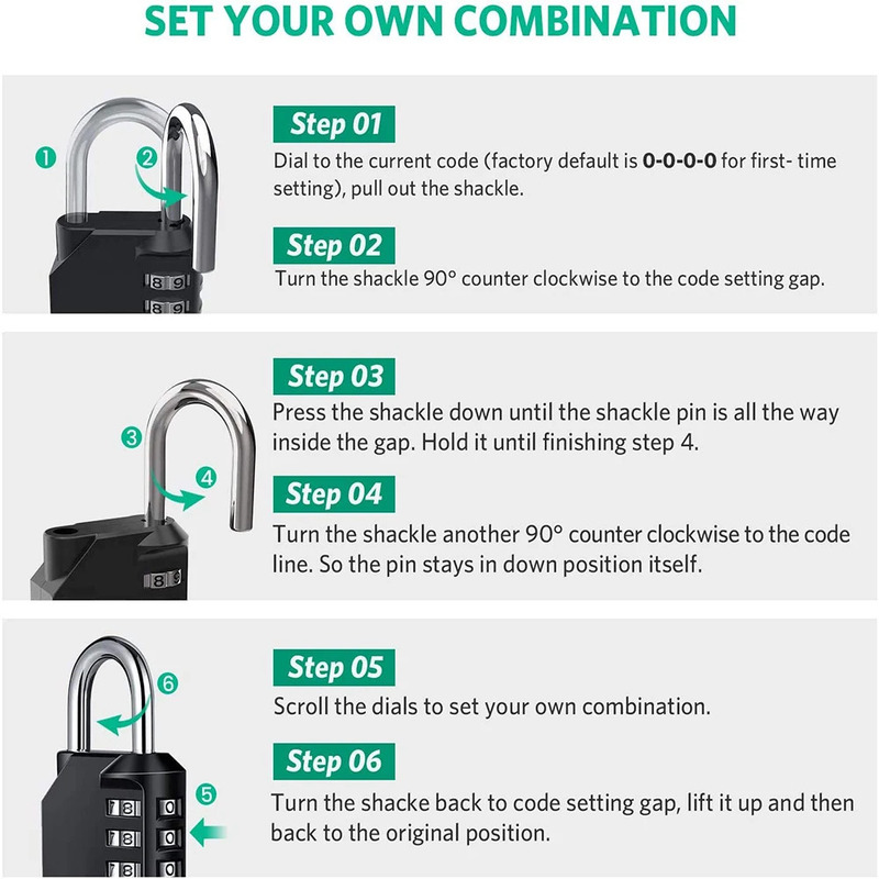 Gembok Kombinasi Keamanan Luar - Smart Garden Gate Lock ulasan dan harga