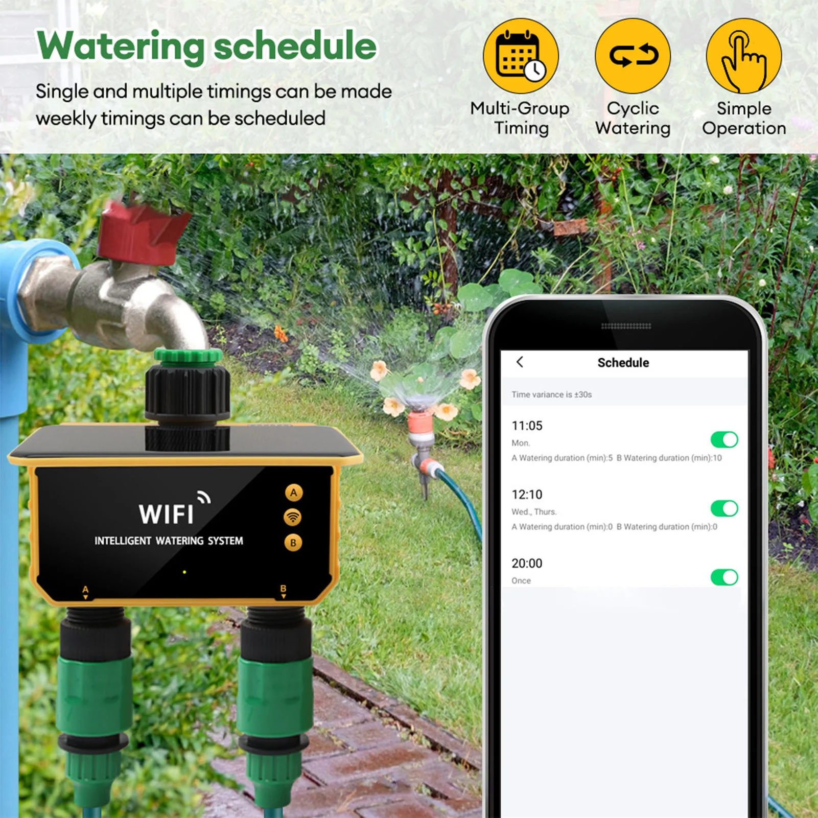 Timer Irigasi Cerdas WiFi Tena - Smart Garden Watering ulasan dan harga