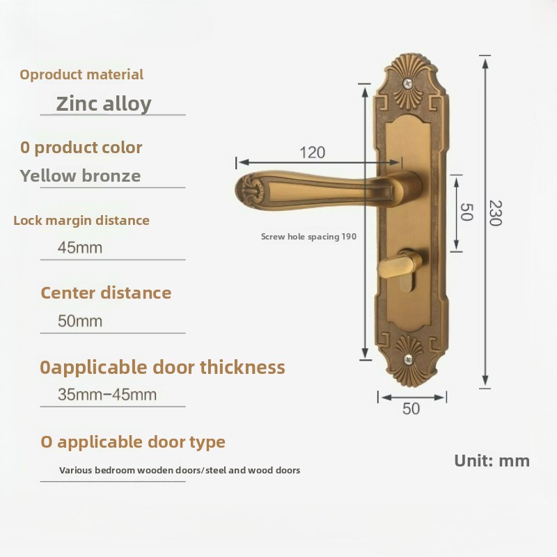Kunci Pintu Kayu Solid Gaya Ci - Smart Garden Gate Lock ulasan dan harga