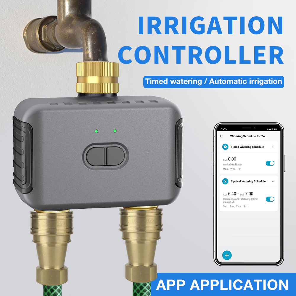 Tuya 2 Zona Pengatur Waktu Pen - Smart Garden Water ulasan dan harga
